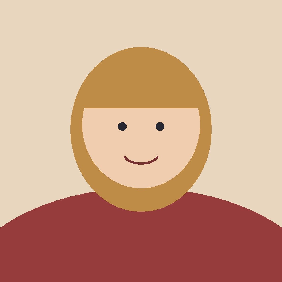 Illustrated portrait of Ines Halvorsen, a fictional person