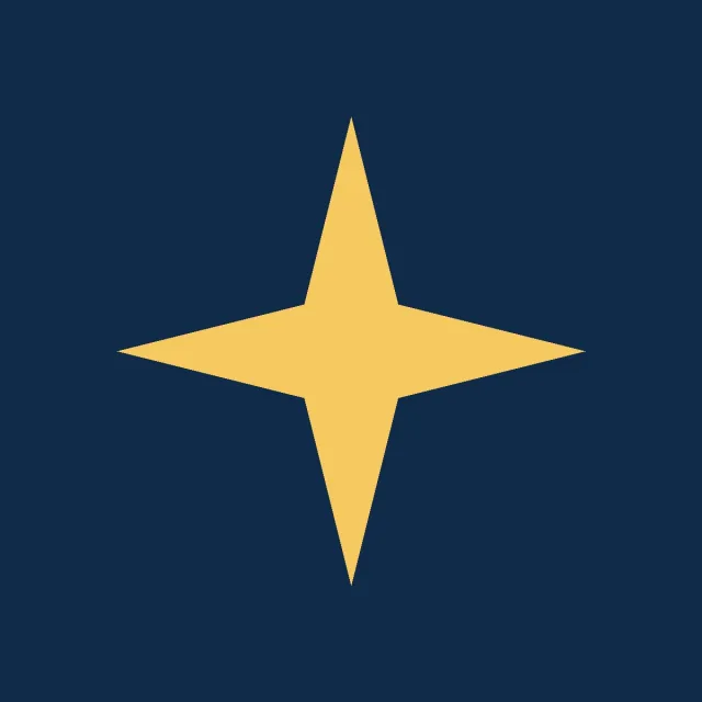 Illustrated logo mark for Northlight Expeditions, a fictional brand